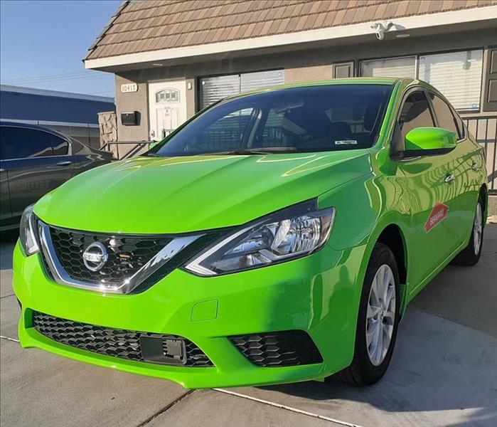 New Green SERVPRO car. 